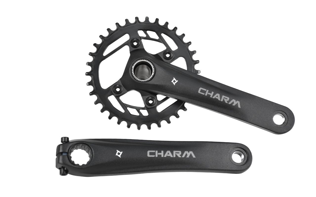 Система PROWHEEL CHARM-FD04S-TTB-34T*175mm,AL-6061-T6,C\LINE:53mm,BCD:76mm,BB SETS:PW-MBB68+/PW-BB92,без каретки